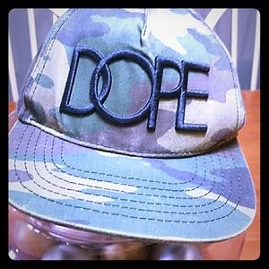 camo DOPE snapback hat
